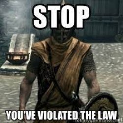 stop you've violated the law Meme Template