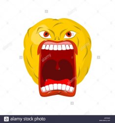 Angry Screaming Emoji Meme Template