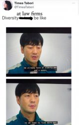 Diversity at law firms Meme Template