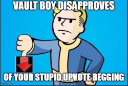 Unamused vault boy Meme Template