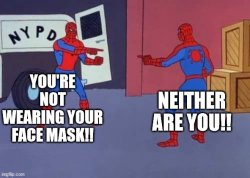 NO FACEMASK Meme Template