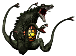 Transparent Biollante in game Meme Template