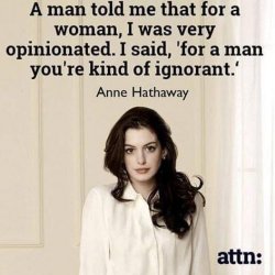 Anne Hathaway quote Meme Template