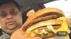 Man with a Mcdonalds Burger Meme Template