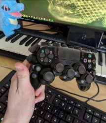 playstation controller with lots of buttons Meme Template