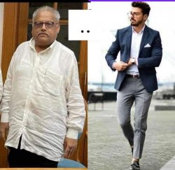 Billionaire Rakesh Jhunjhunwala vs common man Meme Template