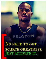 Alex Toussaint Peloton quote Meme Template