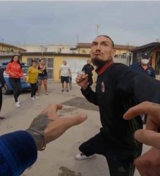 brumotti punched san severo striscia la notizia Meme Template