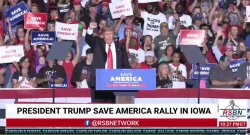 Trump White Power Supremacist Salute Iowa Rally 9OCT21 Meme Template
