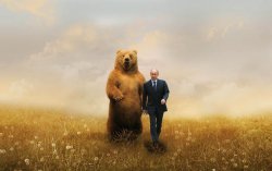 Birthday Bear & Putin Meme Template