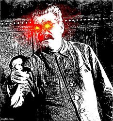 Deepfried Stalin Meme Template