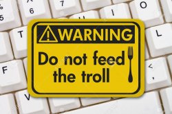 Warning: do not feed the troll Meme Template