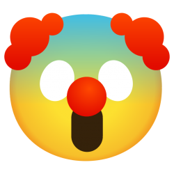 Creepy clown emoji Meme Template