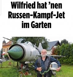 Rentner hat ne Mig im Garten Meme Template