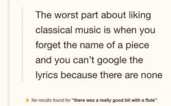 the worst part about liking classical music Meme Template