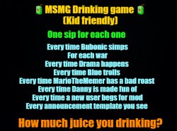 MSMG drinking game Meme Template
