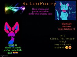 RetroFurry (bisexual) Announcement Template [UPDATED] Meme Template