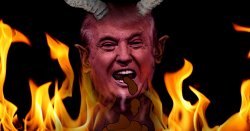 Trump shows his true self as Satan, the Devil Meme Template