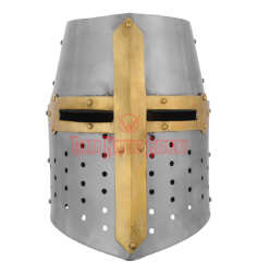 Crusader helmet front Meme Template