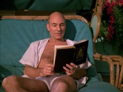 Picard Reading A Book. Meme Template