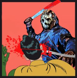 jason voorhees and robin Meme Template