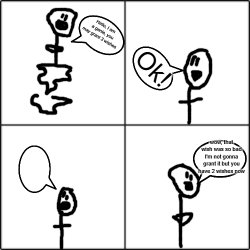Genie Bad Wish Meme Template