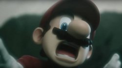 Scared mario Meme Template