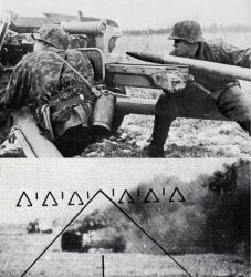 WW2 German gun aimed at tank Meme Template