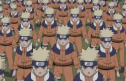 Naruto shadow clone army Meme Template