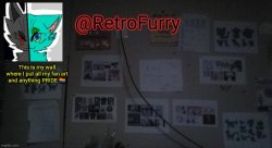 RetroFurry's Wall Reveal Announcement Template Meme Template