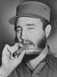 Castro Cigar and Revolution Meme Template