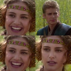 Modified anakin and padme Meme Template