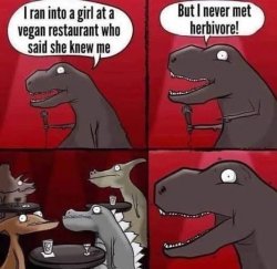 I never met herbivore Meme Template