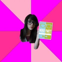 I voted Nerd party Meme Template