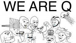 QAnon We Are Q Meme Template