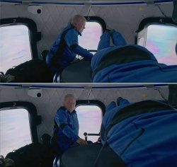 william shatner going to space on blue origin rocket Meme Template