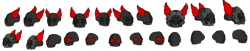 Skeleton sprite sheet heads 1 Meme Template