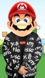 Mario drip Meme Template
