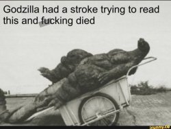 Godzilla Stroke Meme Template