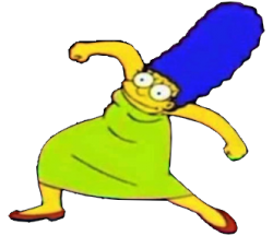 Marge Krumping Transparent Meme Template