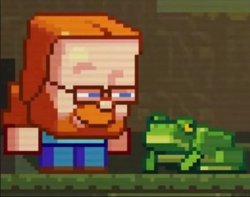 Jeb_ looking at frog Meme Template
