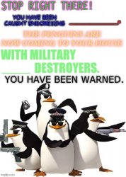 The Penguin Squad Meme Template