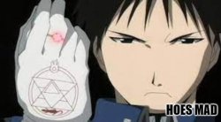 Roy mustang Hoes mad Meme Template