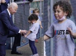 Slow Biden got duped by kid Meme Template