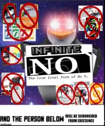 Infinite no card Meme Template