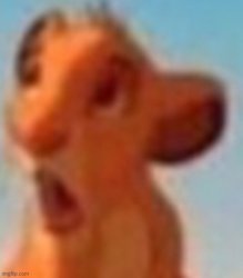 Surprised Simba Meme Template