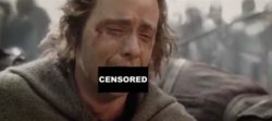 Lotr Pippin Sad Swearing Censored Meme Template