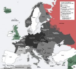 WWII map Europe Meme Template