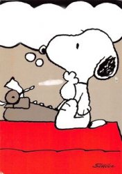 Snoopy Famous Writer Meme Template