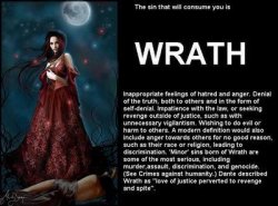 The sin that will consume you is wrath Meme Template